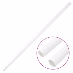 vidaXL Cable Trunkings with Clips Wire Cover Cable Management Cable Cover PVC - with clips, 30 pcs/ 25 mm 30 m