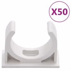 vidaXL Cable Trunkings with Clips Wire Cover Cable Management Ã30 mm 30 m PVC