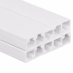vidaXL Cable Trunking Wire Cover Cable Management Wire Hider Cable Cover PVC - Screwable, 10 pcs/ 30 x 20 mm 10 m - Additional view 4