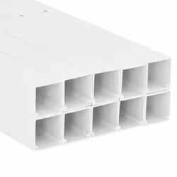 vidaXL Cable Trunking Wire Cover Cable Management Wire Hider Cable Cover PVC - Screwable, 10 pcs/ 40 x 25 mm 10 m - Additional view 4