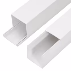 vidaXL Cable Trunking Wire Cover Cable Management Wire Hider Cable Cover PVC - Screwable, 30 pcs/ 100 x 60 mm 30 m - Additional view 5