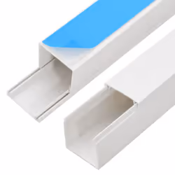vidaXL Cable Trunking Wire Cover Cable Management Wire Hider Cable Cover PVC - Self-adhesive, 10 pcs/ 10 x 10 mm 10 m - Additional view 5