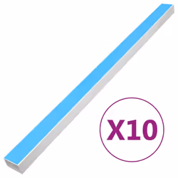 vidaXL Cable Trunking Wire Cover Cable Management Wire Hider Cable Cover PVC - Self-adhesive, 10 pcs/ 100 x 40 mm 10 m