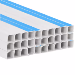 vidaXL Cable Trunking Wire Cover Cable Management Wire Hider Cable Cover PVC - Self-adhesive, 30 pcs/ 30 x 15 mm 30 m - Additional view 4
