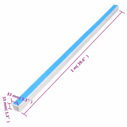 vidaXL Cable Trunking Wire Cover Cable Management Wire Hider Cable Cover PVC - Self-adhesive, 30 pcs/ 33 x 33 mm 30 m