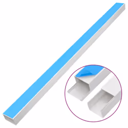 vidaXL Cable Trunking Wire Cover Cable Management Wire Hider Cable Cover PVC - Self-adhesive, 30 pcs/ 100 x 40 mm 30 m