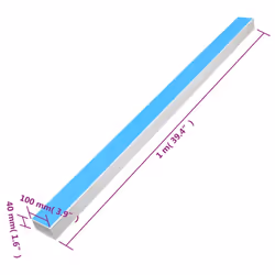 vidaXL Cable Trunking Wire Cover Cable Management Wire Hider Cable Cover PVC - Self-adhesive, 30 pcs/ 100 x 40 mm 30 m