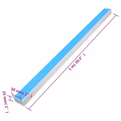 vidaXL Cable Trunking Wire Cover Cable Management Wire Hider Cable Cover PVC - Self-adhesive, 30 pcs/ 50 x 25 mm 30 m