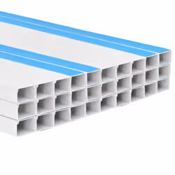 vidaXL Cable Trunking Wire Cover Cable Management Wire Hider Cable Cover PVC - Self-adhesive, 30 pcs/ 50 x 25 mm 30 m - Additional view 4
