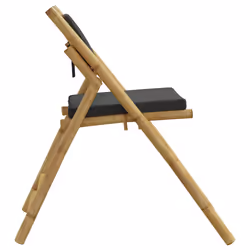 VidaXL 3208925 outdoor chair Terrace Padded seat Bamboo Grey - Additional view 5