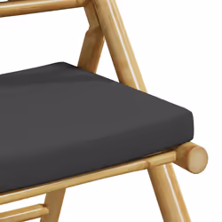 VidaXL 3208925 outdoor chair Terrace Padded seat Bamboo Grey - Additional view 8