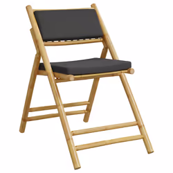 VidaXL 3208926 outdoor chair Terrace Padded seat Bamboo Grey