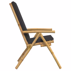 VidaXL 3208930 outdoor chair Terrace Padded seat Bamboo Grey - Additional view 5