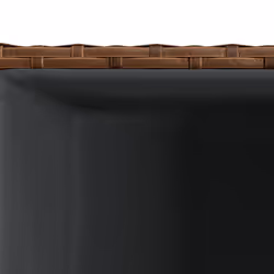 vidaXL Garden Planters Outdoor Flower Pot Planter Pot 2 pcs Brown Poly Rattan - Additional view 9
