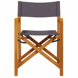 VidaXL 3208919 outdoor chair Terrace Padded seat Acacia wood, Polyester Grey