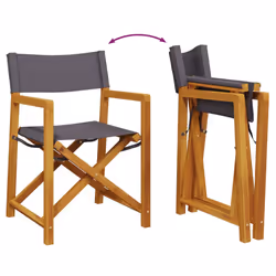 VidaXL 3208919 outdoor chair Terrace Padded seat Acacia wood, Polyester Grey - Additional view 7