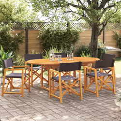 VidaXL 3208920 outdoor chair Terrace Padded seat Acacia wood, Polyester Grey - Additional view 2