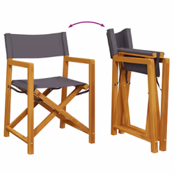VidaXL 3208920 outdoor chair Terrace Padded seat Acacia wood, Polyester Grey - Additional view 7