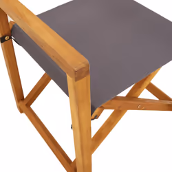 VidaXL 3208920 outdoor chair Terrace Padded seat Acacia wood, Polyester Grey - Additional view 8