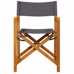 VidaXL 3208921 outdoor chair Terrace Padded seat Acacia wood, Polyester Grey