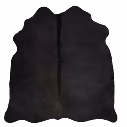 vidaXL Real Cowhide Rug Area Rug Cowhide Carpet Bedroom Mat Home Accent Rug - black - Additional view 6