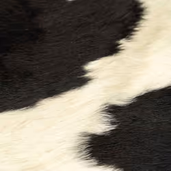 vidaXL Real Cowhide Rug Area Rug Cowhide Carpet Bedroom Mat Home Accent Rug - black and white