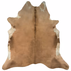 vidaXL Real Cowhide Rug Area Rug Cowhide Carpet Bedroom Mat Home Accent Rug - brown and white