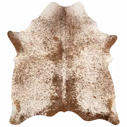 vidaXL Real Cowhide Rug Area Rug Cowhide Carpet Bedroom Mat Home Accent Rug - brown and white - Additional view 6