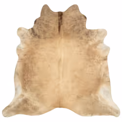 vidaXL Real Cowhide Rug Area Rug Cowhide Carpet Bedroom Mat Home Accent Rug - beige