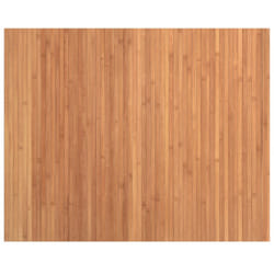vidaXL Rug Floor Mat Area Rug Hallway Mat Carpet Runner Square Nature Bamboo - natural, 80 x 100 cm
