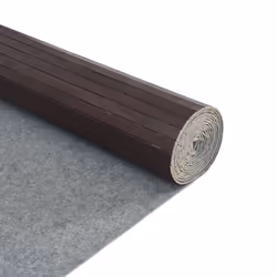 vidaXL Rug Floor Mat Area Rug Hallway Mat Carpet Runner Square Nature Bamboo - dark brown, 80 x 100 cm - Additional view 4