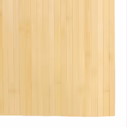 vidaXL Rug Floor Mat Area Rug Hallway Mat Carpet Runner Square Nature Bamboo - light natural, 80 x 200 cm - Additional view 5