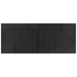 vidaXL Rug Floor Mat Area Rug Hallway Carpet Runner Rectangular Grey Bamboo