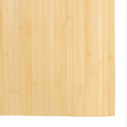 vidaXL Rug Floor Mat Area Rug Hallway Mat Carpet Runner Square Nature Bamboo - light natural, 80 x 300 cm - Additional view 5