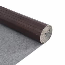 vidaXL Rug Floor Mat Area Rug Hallway Mat Carpet Runner Square Nature Bamboo - dark brown, 80 x 500 cm - Additional view 4
