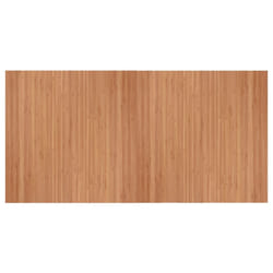 vidaXL Rug Floor Mat Area Rug Hallway Mat Carpet Runner Square Nature Bamboo - natural, 100 x 200 cm