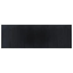 vidaXL Rug Floor Mat Area Rug Hallway Mat Carpet Runner Square Nature Bamboo - black, 100 x 300 cm