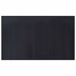 vidaXL Rug Floor Mat Area Rug Hallway Carpet Runner Rectangular Black Bamboo