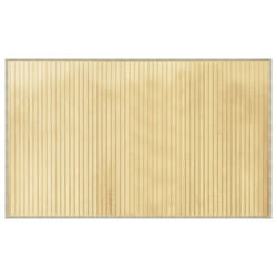vidaXL Rug Floor Mat Area Rug Carpet Runner Rectangular Light Natural Bamboo
