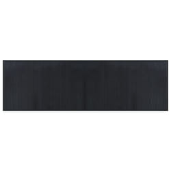 vidaXL Rug Floor Mat Area Rug Hallway Carpet Runner Rectangular Black Bamboo