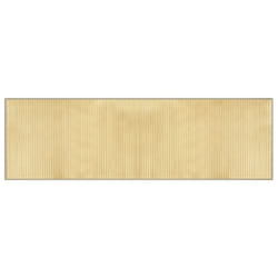 vidaXL Rug Floor Mat Area Rug Carpet Runner Rectangular Light Natural Bamboo