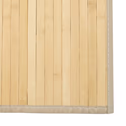 vidaXL Rug Floor Mat Area Rug Carpet Runner Rectangular Light Natural Bamboo - Additional view 5