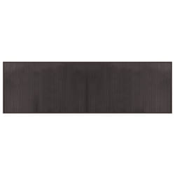 vidaXL Rug Floor Mat Area Rug Carpet Runner Rectangular Dark Brown Bamboo