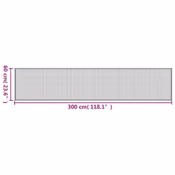 vidaXL Rug Floor Mat Area Rug Hallway Carpet Runner Rectangular Brown Bamboo