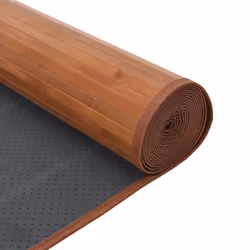 vidaXL Rug Floor Mat Area Rug Hallway Carpet Runner Rectangular Brown Bamboo - Additional view 4