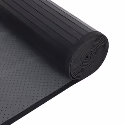 vidaXL Rug Kitchen Floor Mat Area Rug Living Room Hallway Carpet Square Bamboo - black, 60 x 500 cm - Additional view 4