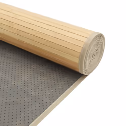vidaXL Rug Floor Mat Area Rug Carpet Runner Rectangular Light Natural Bamboo - Additional view 4