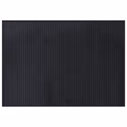 vidaXL Rug Floor Mat Area Rug Hallway Carpet Runner Rectangular Black Bamboo