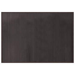 vidaXL Rug Floor Mat Area Rug Carpet Runner Rectangular Dark Brown Bamboo