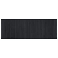 vidaXL Rug Floor Mat Area Rug Hallway Carpet Runner Rectangular Black Bamboo